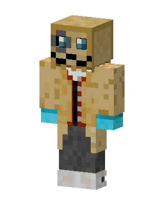 Withered Freddy skin, 3D preview