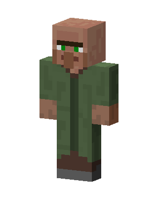 Villager skin, 3D preview