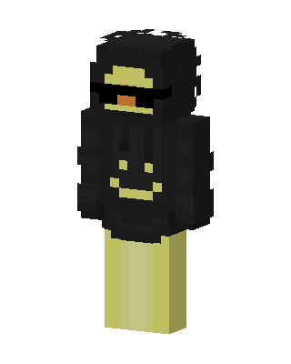 Smiley Hoodie skin, 3D preview