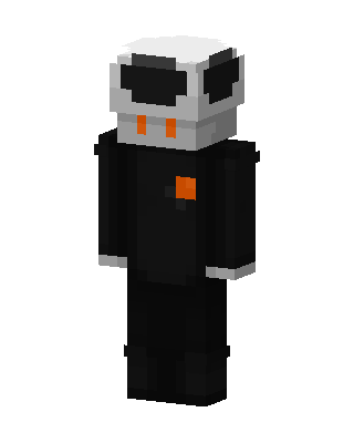 Black Robot skin, 3D preview