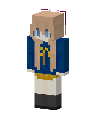 Blue Coat Girl Minecraft skin