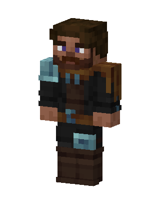 Bearded Adventurer skin, 3D preview