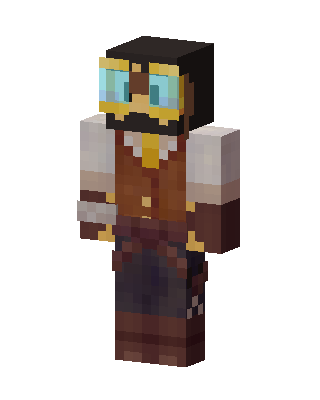 Brown Player Boy skin, 3D preview