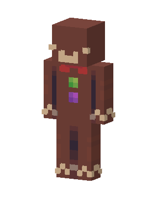 Gingerbread Man skin, 3D preview