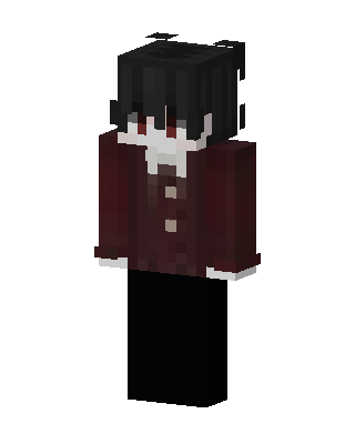 Black Villain Boy Minecraft goth skin