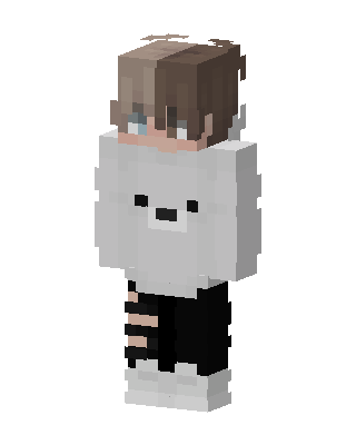 Polar Bear Hoodie skin, 3D preview
