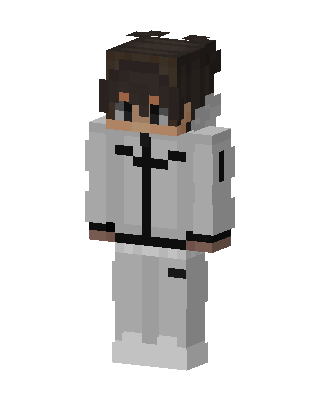 White Techwear skin, 3D preview