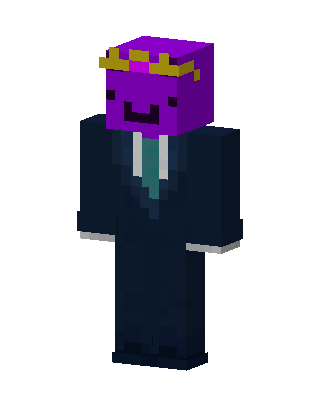 Royal Purple Blob skin, 3D preview
