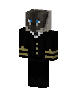 Cat Captain skin, 3D preview