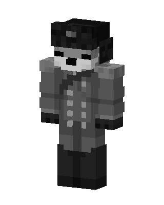 Gray Suit Boy skin, 3D preview