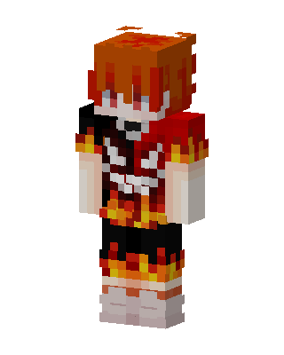 Red Hero Boy skin, 3D preview