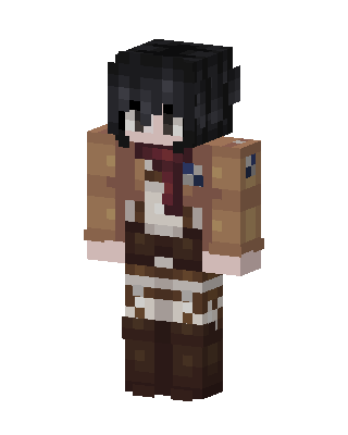 Mikasa Ackerman Minecraft skin