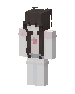 Strawberry Girl skin, 3D preview