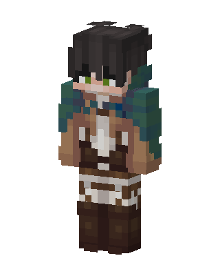 Survey Corps Eren skin, 3D preview