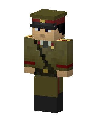 Olive Officer skin, 3D preview
