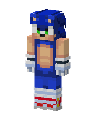 Sonic Minecraft skin