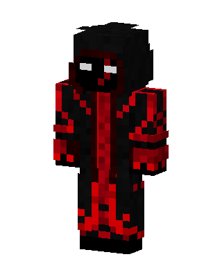 Black Glowing Villain Boy Minecraft skin