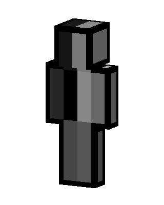 Gray Mob Boy skin, 3D preview