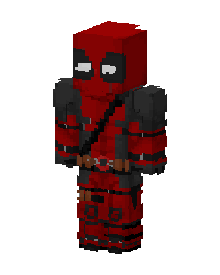 Deadpool skin, 3D preview