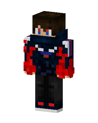 Red Techwear Minecraft skin