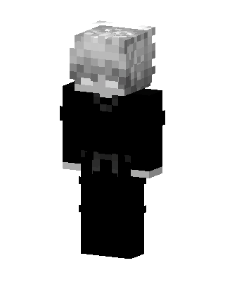 Black Goth skin, 3D preview