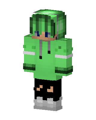 Green Hoodie Boy Minecraft skin