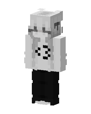 Monochrome Hoodie skin, 3D preview