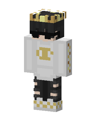 Golden Crown Boy skin, 3D preview