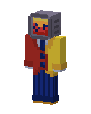 TV Head Clown skin, 3D preview