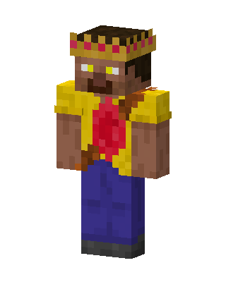 Herobrine King Minecraft skin