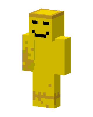 Golden Smiley skin, 3D preview