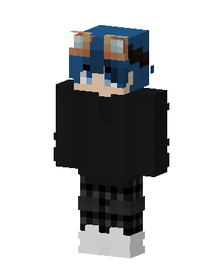 Black Player Boy skin, 3D preview