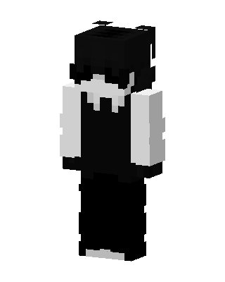 Monochrome Emo skin, 3D preview