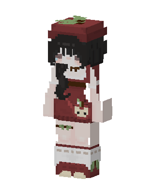Apple Girl skin, 3D preview