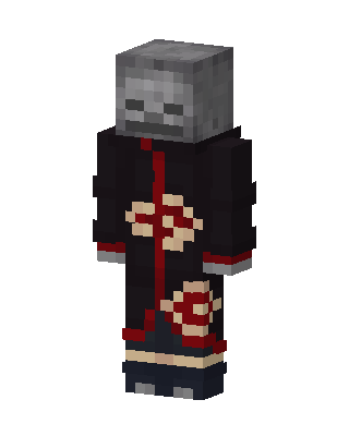 Skeleton Akatsuki Minecraft skin