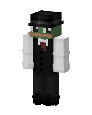 Fancy Pepe Minecraft skin