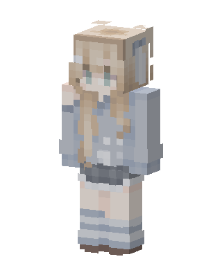 Cozy Bear Girl skin, 3D preview