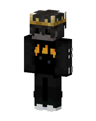 Flame Hoodie King skin, 3D preview