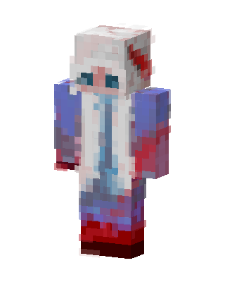 White Hero Minecraft Christmas skin