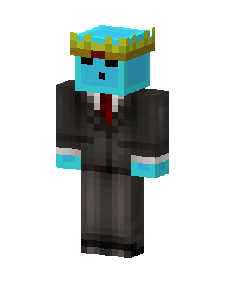 Diamond Slime King skin, 3D preview