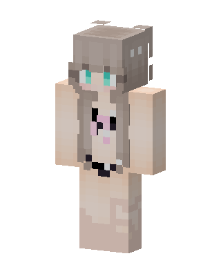 Cozy Bunny Girl skin, 3D preview