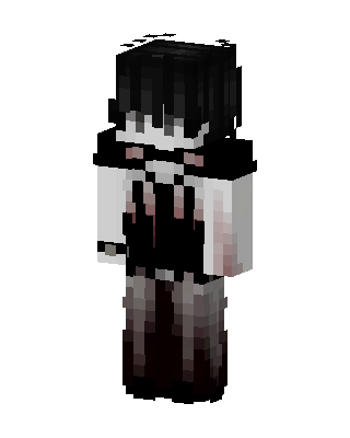 Black Player Girl skin, 3D preview
