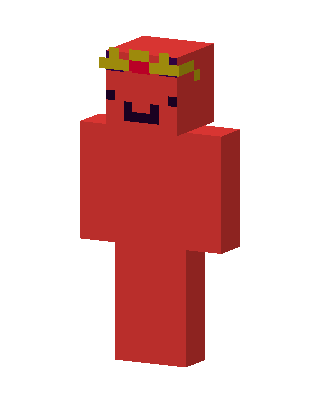 Red Crowned Blob Minecraft skin