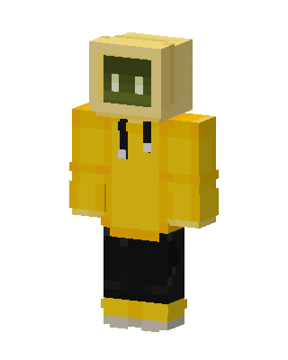 Yellow Raincoat Monitor skin, 3D preview