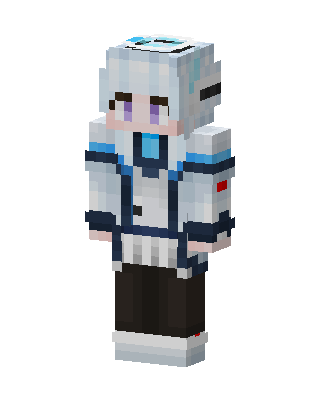 Frost Mecha Girl Minecraft skin
