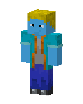 Blue Skin Blondie skin, 3D preview