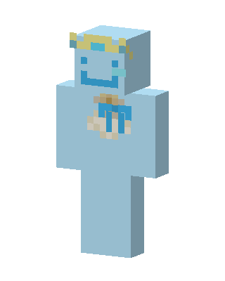 Blue Crowned Mob skin, 3D preview