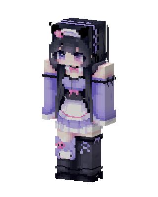 Lavender Maid Minecraft skin