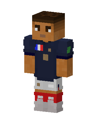 French Football Kit skin, 3D preview