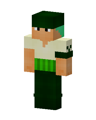 Roronoa Zoro skin, 3D preview